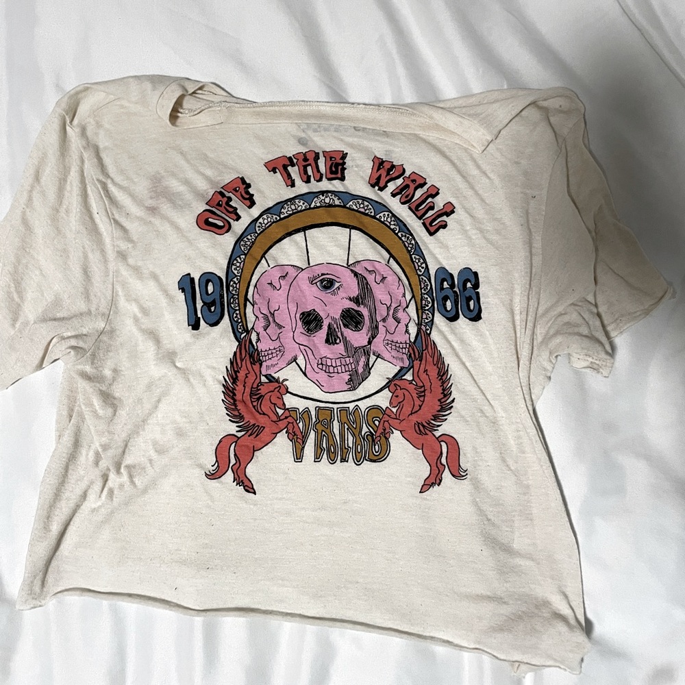 Vans cropped graphic tee